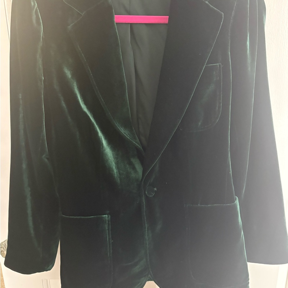 Ralph Lauren Dark Green Velvet Blazer